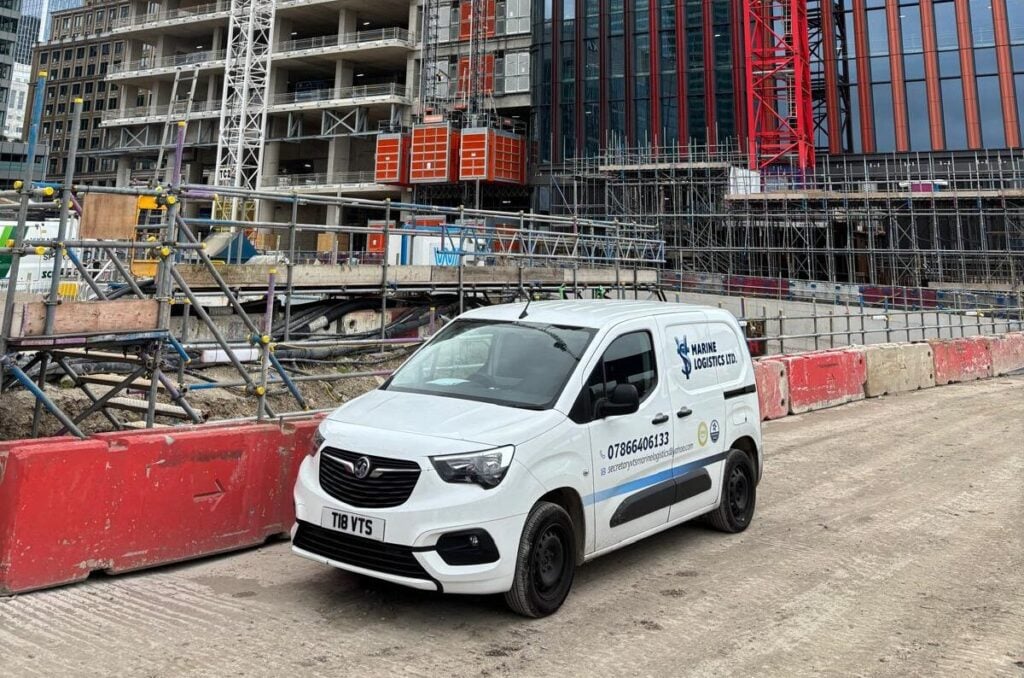VTS Logistics team on a London construction site